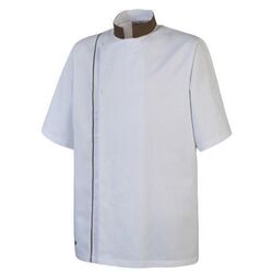 Veste AJIK Homme Manches Courtes Blanc / Guess Brown