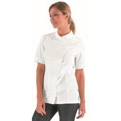 Veste de Cuisine Manches Courtes GINSENG Blanc/Blanc