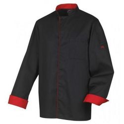 Veste de Cuisine Mixte BOKO noir et rouge