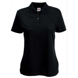 Polo Femme Poly coton noir