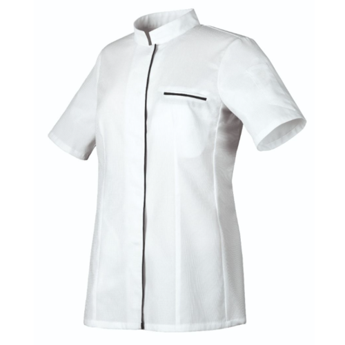 Veste de Patisserie EKIRA Manches Courtes Fille Blanc/Noir