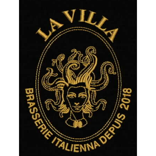 BRODERIE manche LA VILLA - TETE DE MEDUSE