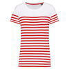 T-shirt femme Marini&egrave;re bio K3034 NAVY/WHITE STRIPES